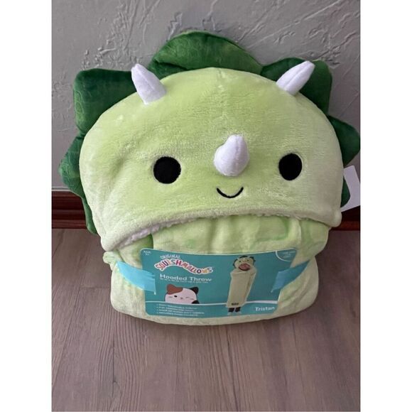 Squishmallows Dinosaur Hooded Throw Blanket - Picture 1 of 6